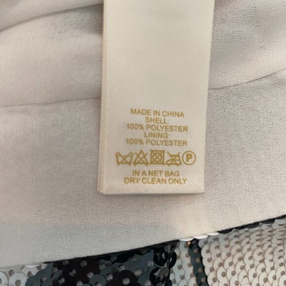 Kate Spade sequins pencil skirt Womens Size 2 black white stripe party evening - Picture 10 of 12